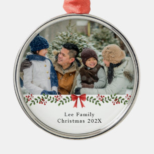 Family Picture Christmas Metal Tree Decoration
