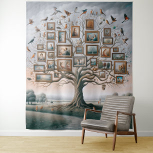Family Picture Tree 03 Tapestry