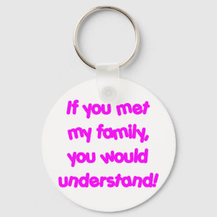 family_pink key ring