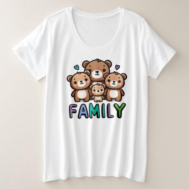 Family Plus Size T-Shirt (Design Front)