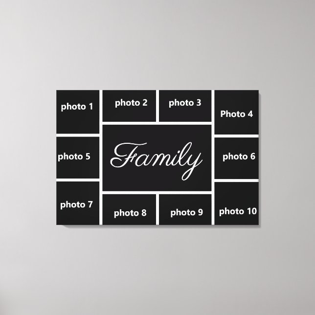 Family Portrait Canvas Print (Front)