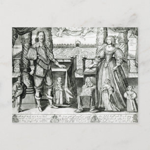 Family Portrait of Charles I Postcard