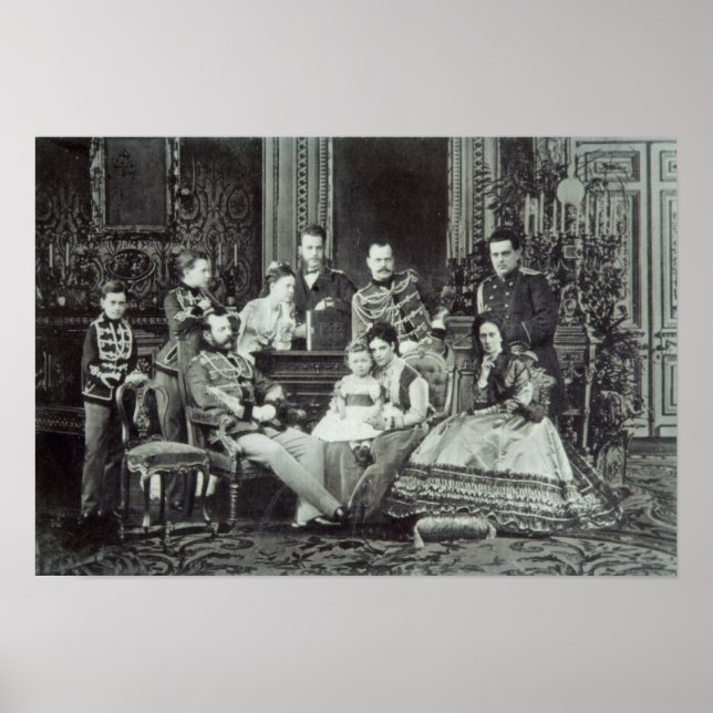 Family Portrait of Emperor Alexander II Poster (Front)