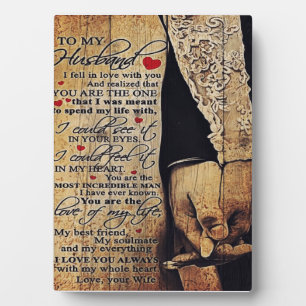 Family Present   Love Quotes To My Husband Plaque