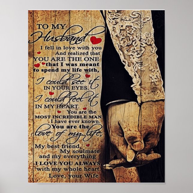 Family Present | Love Quotes To My Husband Poster (Front)