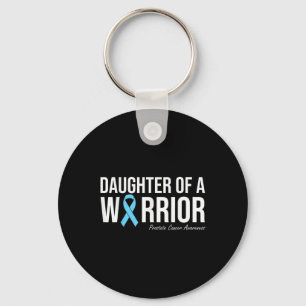 Family Prostate Cancer Awareness Light Blue Daught Key Ring