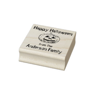 Family Pumpkin Rubber Stamp