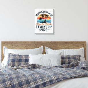 Family Punta Cana Vacation 2026 Summer Vacation Canvas Print