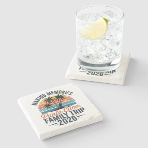 Family Punta Cana Vacation 2026 Summer Vacation Stone Coaster