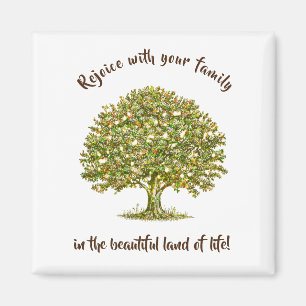 Family quote Favours, family tree home decor gift Magnet