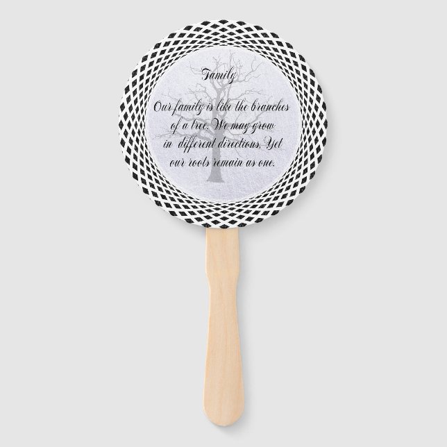 FAMILY QUOTE HAND FAN (Front)