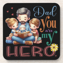 Family Reading Time Dad You Are My Hero