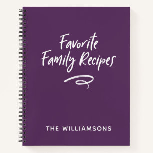 Family Recipe Book Cookbook