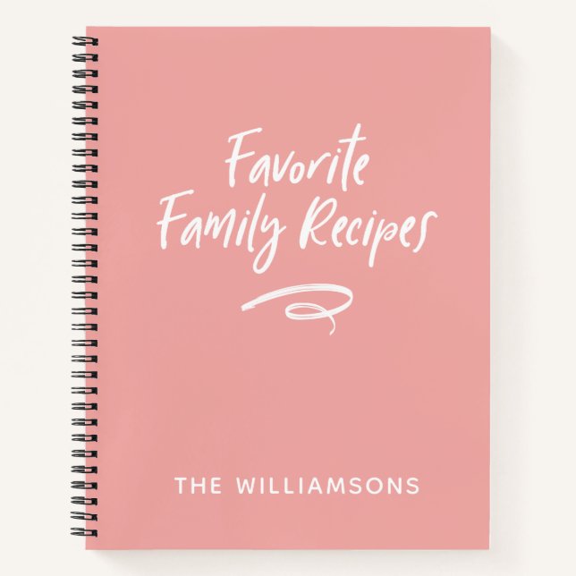Family Recipe Book Cookbook  (Front)