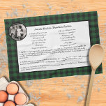 Family Recipe Green Gingham Holiday Vintage Photo Tea Towel<br><div class="desc">Customise this Family Recipe Green Gingham Holiday Vintage Photo kitchen towel holiday gift idea to celebrate friends, family, or one of your favourite people. This personalised gift makes a thoughtful custom Christmas gift. Family and friends will love this Family Recipe Green Gingham Holiday Vintage Photo kitchen towel personalised Christmas holiday...</div>