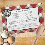Family Recipe Holiday Keepsake Plaid Photo Gift Tea Towel<br><div class="desc">Customise this Family Recipe Holiday Keepsake Plaid Photo Gift kitchen towel holiday gift idea to celebrate friends, family, or one of your favourite people. This personalised gift makes a thoughtful custom Christmas gift. Family and friends will love this Family Recipe Holiday Keepsake Plaid Photo Gift kitchen towel personalised Christmas holiday...</div>