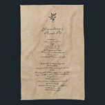 Family Recipe Keepsake Custom Text Tea Towel<br><div class="desc">Add you own text to create a keepsake that can be handed down for generations.</div>