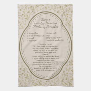 Family Recipe Keepsake Grandma Tea Towel