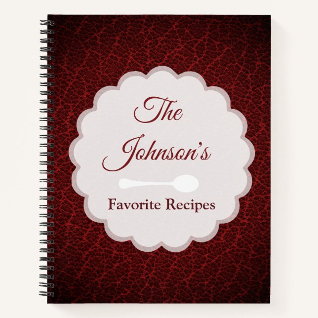 Family Recipe Notebook (Front)