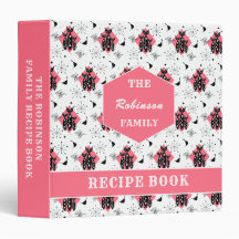Family Recipe Retro Cats Mid Century Personalised