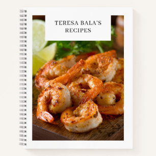 Family Recipes Clean Simple Minimalist White Notebook