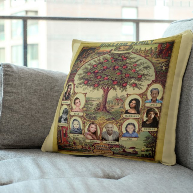 Family Records Tree Keepsake Cushion (Creator Uploaded)