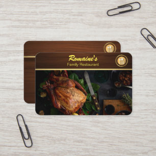 family restaurant business card
