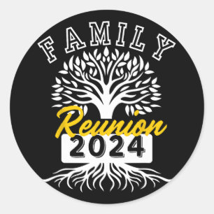 Family Reunion 2024 Attend Meeting Group Vintage Classic Round Sticker