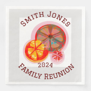 Family reunion 2024 fun extended paper din napkin