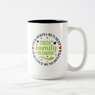Family Reunion 2024 Two-Tone Coffee Mug