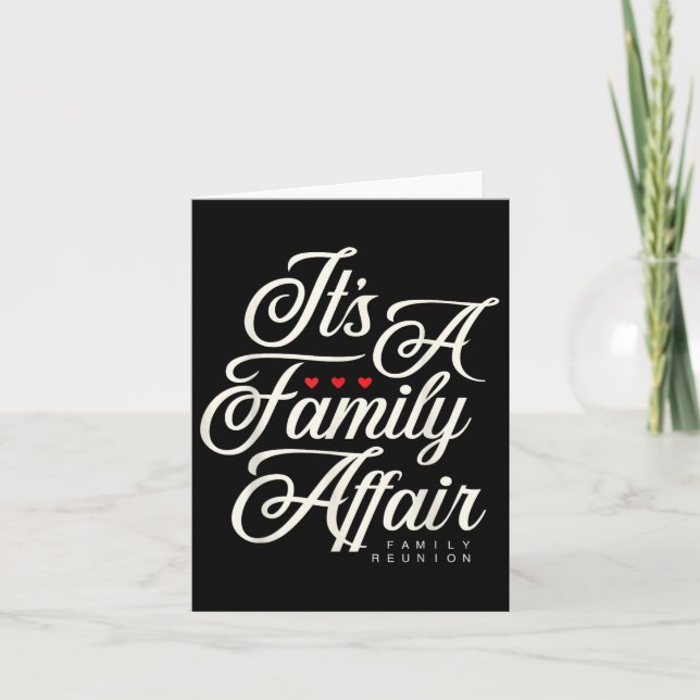 Family Reunion 2025 Funny Family Party Love Matchi Card (Front)