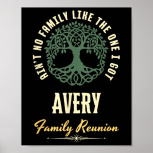Family Reunion 2025 Matching Design - Avery Poster