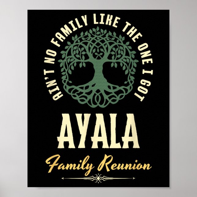 Family Reunion 2025 Matching Design - Ayala  Poster (Front)