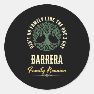 Family Reunion 2025 Matching Design - Barrera Classic Round Sticker