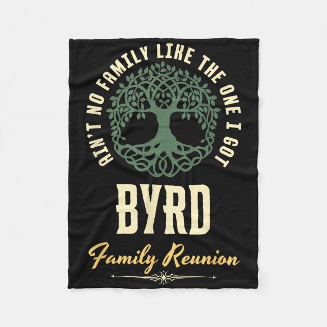 Family Reunion 2025 Matching Design - Byrd  Fleece Blanket (Front)