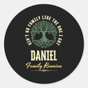 Family Reunion 2025 Matching Design - Daniel Classic Round Sticker