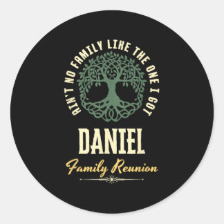 Family Reunion 2025 Matching Design - Daniel Classic Round Sticker