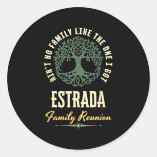 Family Reunion 2025 Matching Design - Estrada  Classic Round Sticker