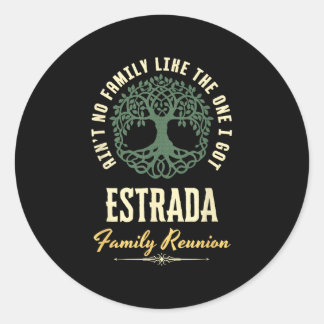 Family Reunion 2025 Matching Design - Estrada Classic Round Sticker