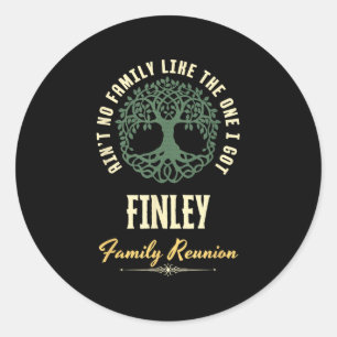 Family Reunion 2025 Matching Design - Finley Classic Round Sticker