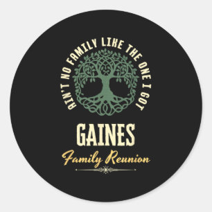 Family Reunion 2025 Matching Design - Gaines Classic Round Sticker