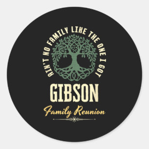 Family Reunion 2025 Matching Design - Gibson  Classic Round Sticker