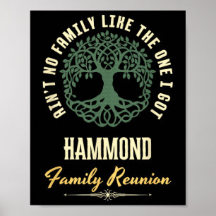 Family Reunion 2025 Matching Design - Hammond Poster