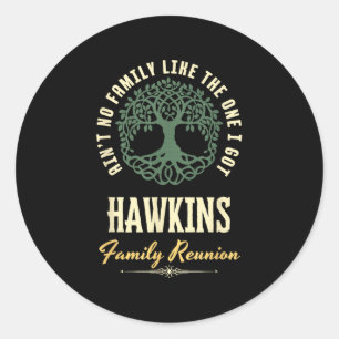 Family Reunion 2025 Matching Design - Hawkins Classic Round Sticker