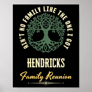 Family Reunion 2025 Matching Design - Hendricks Poster