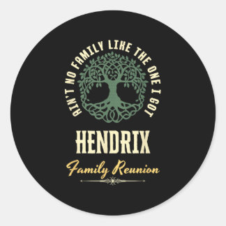 Family Reunion 2025 Matching Design - Hendrix Classic Round Sticker