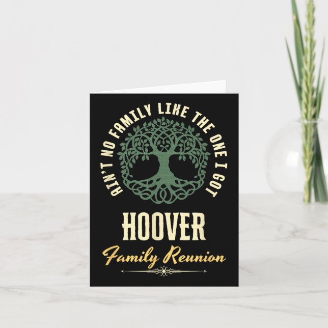 Family Reunion 2025 Matching Design - Hoover  Card (Front)