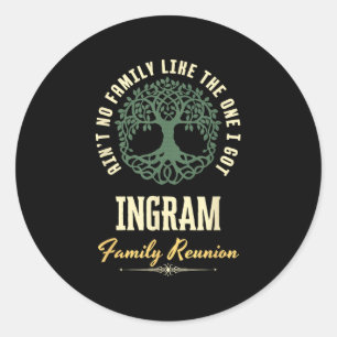 Family Reunion 2025 Matching Design - Ingram  Classic Round Sticker