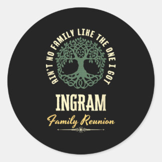 Family Reunion 2025 Matching Design - Ingram Classic Round Sticker