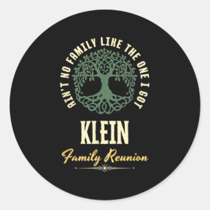 Family Reunion 2025 Matching Design - Klein Classic Round Sticker